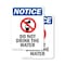 Signmission Do Not Drink The Water, 10 in W x Rectangle, Plastic OS-2PACK-NS-P-1014-V-11151 - alternate 1